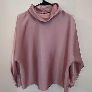 Express (M) Pink Silk Blouse